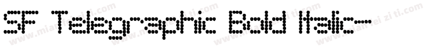 SF Telegraphic Bold Italic字体转换